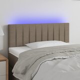  LED uzglavlje smeđesivo 100x5x78/88 cm od tkanine | shoptok.hr