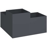  Vrtna saksija Antracit 80 x 80 x 48 cm Čelik | shoptok.hr
