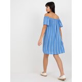 Fresh Made Dress-D73771R30145J-white-blue | Shoptok.si