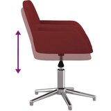 vidaXL Vrtljivi jedilni stoli 2 kosa vinsko rdeče blago, (20947920) | Shoptok.si