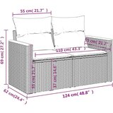  7-dijelni set vrtnih sofa s jastucima bež od poliratana | shoptok.hr