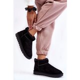 Boto Women's Suede Low Snow Boots Black Shelie | Shoptok.si