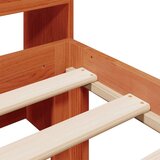  Knjižna postelja brez vzmetnice vošč. rjava 75x190 cm borovina, (21532592) | Shoptok.si