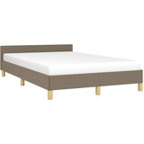  Okvir kreveta bez madraca smeđesivi 120x190cm tkanine | shoptok.hr