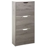 Five ormarić za cipele 3 police 60x23,3x119cm furnir sivi