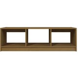 vidaXL Klubska mizica medeno rjava 110x50x34 cm trdna borovina | Shoptok.si