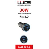Winner Group - Auto punjač sa displejem 2xUSB-A Power Delivery 30W crn | Eponuda.com