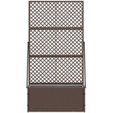  Vrtni rešetkasti saksija Smeđa 70 x 30 x 135 cm Metal | shoptok.hr