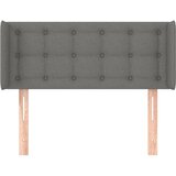  Uzglavlje s ušima tamnosivo 93x16x78/88 cm od tkanine | shoptok.hr