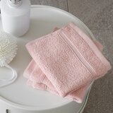 Catherine Lansfield Svetlo rožnate frotirne bombažne brisače v kompletu 2 ks 30x30 cm Zero Twist – | Shoptok.si