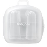 BabyOno Silicone Toothbrush dječja četkica za zube na prst s etuijem 0m+ 2 kom | shoptok.hr