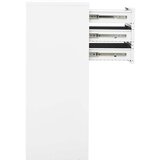 vidaXL Pisarniška omara bela 90x40x102 cm jeklo | Shoptok.si