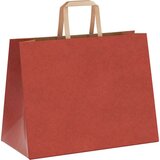  Papirnate vrećice 250 kom s ručkama crvene 32x17x25 cm | shoptok.hr