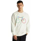 DEDICATED Sweatshirt Malmoe Color Bike Off-White