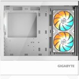 Gigabyte White, M-ATX C201 PANORAMIC, Dual USB 3.0 ports on front I/O, Supports radiators up to 360mm, Detach - GB-C201PI | ePonuda.com