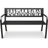 AKORD Lissa Vrtna Klop Z Naslonjalom, Črna, (5000332793) | Shoptok.si