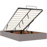 vidaXL Otomanski posteljni okvir z vzmetnico taupe 120x200 cm blago | Shoptok.si