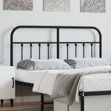 vidaXL Metalno uzglavlje crno 135 cm | shoptok.hr