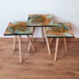 Hanah home 3Shp280 - multicolor multicolor nesting table (3 pieces) | ePonuda.com