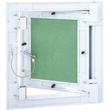 vidaXL Dostopna plošča Zelena, Srebrna Aluminij, Mavec 300 x 300 x 12.5 mm | Shoptok.si