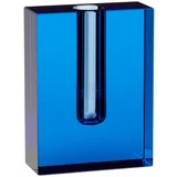 Hübsch plava staklena vaza Sena, visina 12 cm