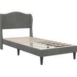  Okvir za krevet s uzglavljem Tamnosiva 80 x 200 cm Baršun - Tamnosiva 80 x 200 cm | shoptok.hr