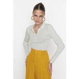 Trendyol Ecru Polo Neck Ribbed Knitwear Sweater | Eponuda.ba