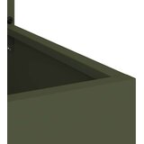  Vrtna sadilica s Dekorativnom Pločom Maslinovo zelena 50 x 140 cm | shoptok.hr
