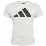 Adidas Tehnička sportska majica crna / bijela melange