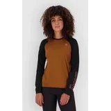 Tarn Merino Long Sleeve Tech Tee caramel / black