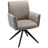 Bessagi Home naslanjač rosalia, rjavosiva, žamet Cene