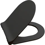 d shape slim black wc daska soft close take off