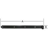 VORMANN Šarnir (Do x Š: 500 x 37 mm, Jeklo, Črna) | Shoptok.si