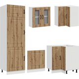  14-dijelni set kuhinjskih ormarića Kalmar konstruiranog drva Smeđa | Shoptok.si