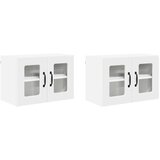  Stenska kuhinjska omarica s polico 2 pcs Bela 60 x 31 x 40 cm | Shoptok.si