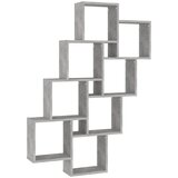  Kockaste zidne police boja betona 90x15x119cm konstruirano drvo | Eponuda.com