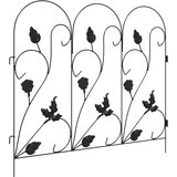  Vrtna Ograda 5 pcs Crna Čelik | Eponuda.com