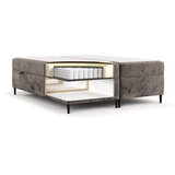 Maison de Rêve Rjava boxspring postelja s prostorom za shranjevanje 200x200 cm Araya – | Shoptok.si