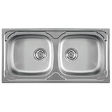 Metalac luna reljefna 2D inox, fi90 860x435 Cene