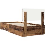  Okvir za krevet Staro drvo 90 x 200 cm Konstruirano drvo | shoptok.hr