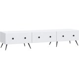 TV ormar s ladicama Bijela 147 x 34,5 x 30 cm Konstruirano drvo | shoptok.hr