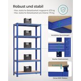Songmics Regal 40 x 90 x 180 cm rjavo-moder,GLR040Q01 | Shoptok.si