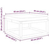 vidaXL Vrtni stolček za noge z blazino 65x65x29 cm trden akacijev les | Shoptok.si