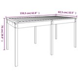  Vrtni stol 159 5 x 82 5 x 76 cm od masivnog drva duglazije | shoptok.hr