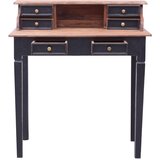  Pisaći stol s ladicama 90 x 50 x 101 cm masivno drvo mahagonija | shoptok.hr