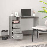  Radni stol siva boja betona 102x50x76 cm konstruirano drvo | shoptok.hr