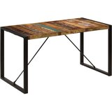  Blagovaonski stol od masivnog obnovljenog drva 140 x 70 x 75 cm | shoptok.hr