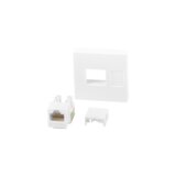 Lanberg Conector Keystone RJ45 Cat.6a UTP Parid 45x45 Blanco, (20754629) | Shoptok.si