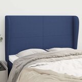  Vzglavje z ušesi modro 147x23x118/128 cm blago, (20952792) Cene