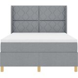 Box spring krevet Svijetlo siva 160 x 200 cm tkanina | shoptok.hr